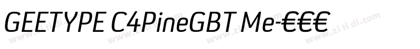 GEETYPE C4PineGBT Me字体转换